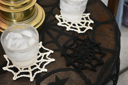 The widow's web coaster