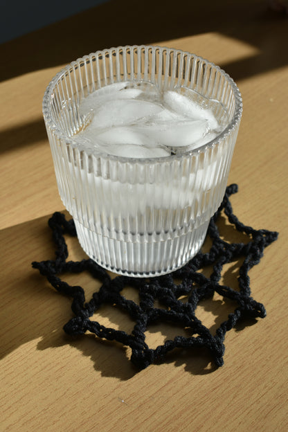 The widow's web coaster