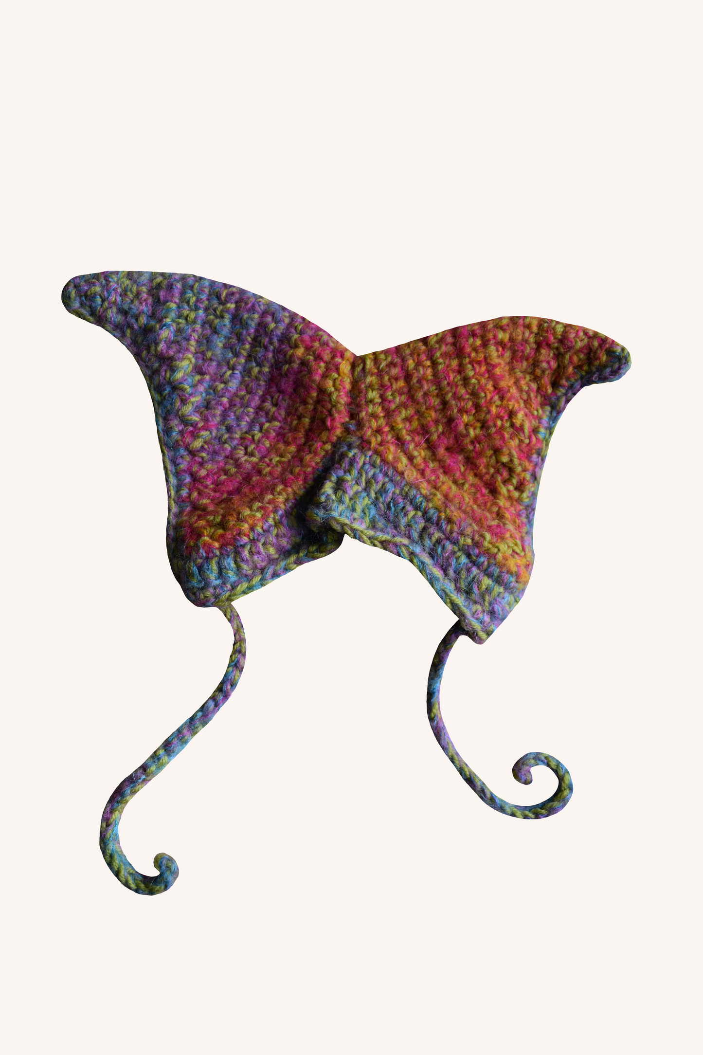 Crochet Wool Dog Bonnet